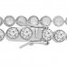 21.00 ct Ladies Round Cut Cubic Zirconia Tennis Bracelet in 925 kt Silver